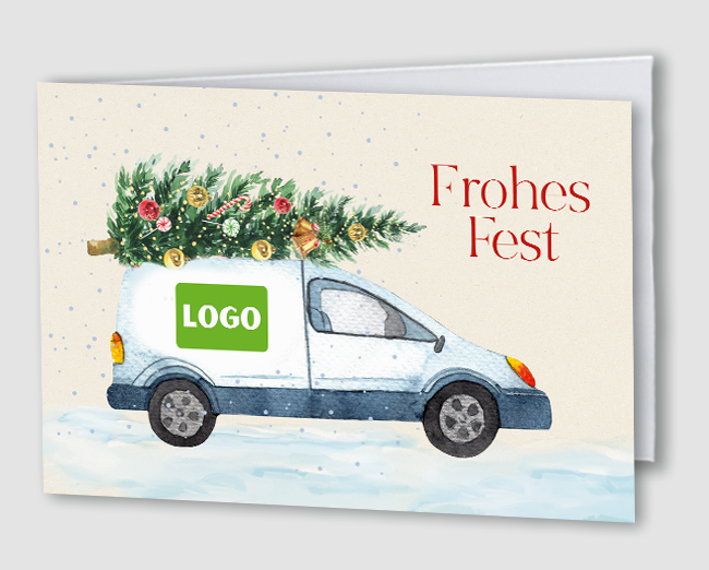 Weihnachtskarte Frohes Fest