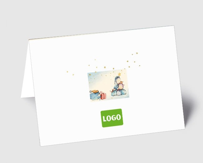 Weihnachtskarte Pinguine