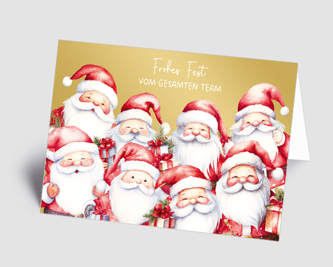 Weihnachtskarte Nikolausteam