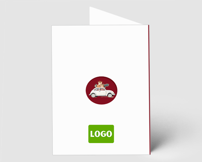 Weihnachtskarte VW-Käfer