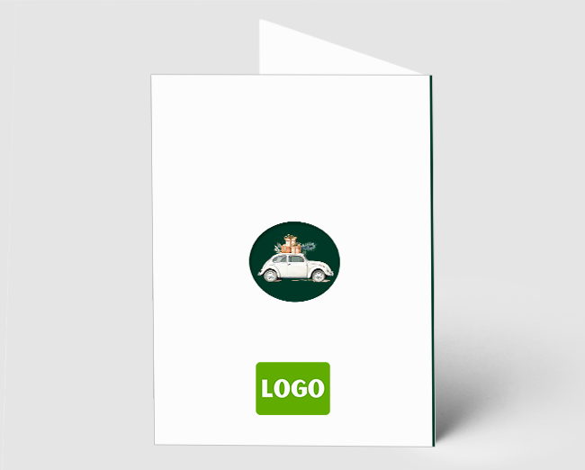 Weihnachtskarte VW-Käfer