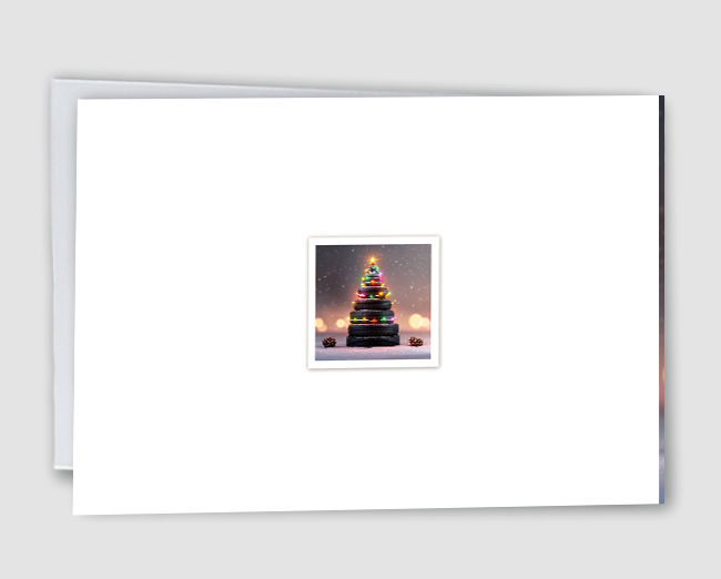 Weihnachtskarte Branche Auto - Reifenbaum