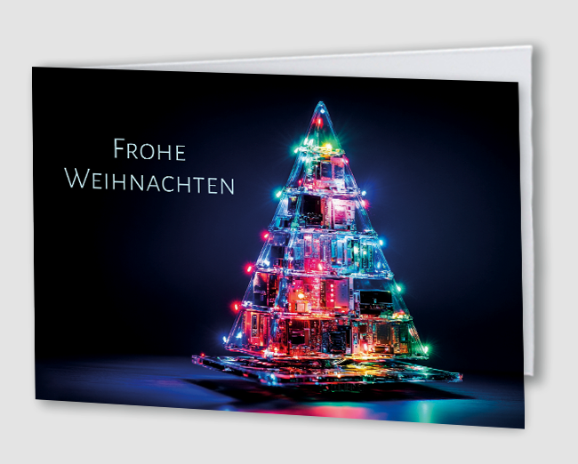 Weihnachtskarte Branche IT, Computer, Elektro