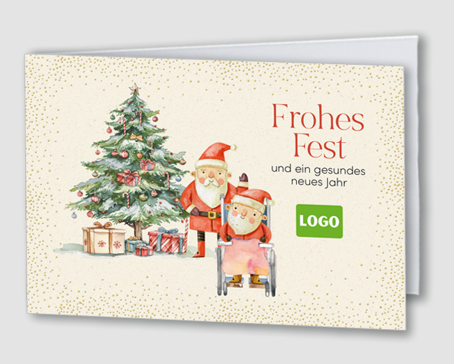 Weihnachtskarte Branche Altersheim/Pflege