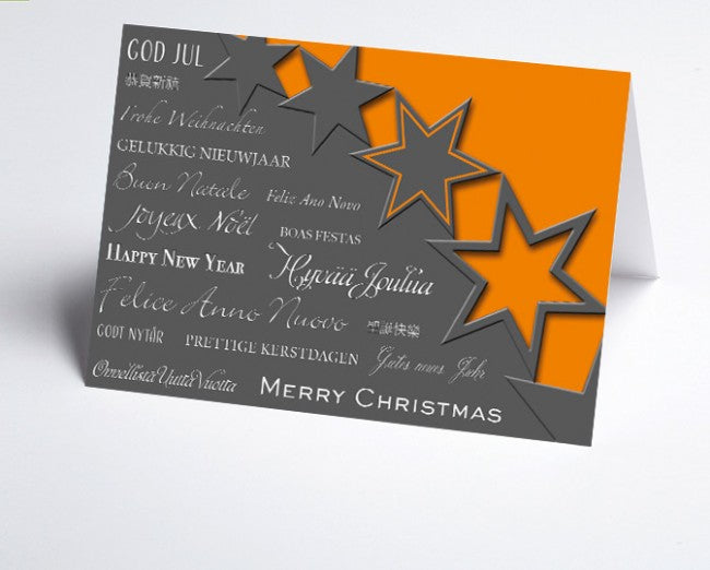 Weihnachtskarte Sterne