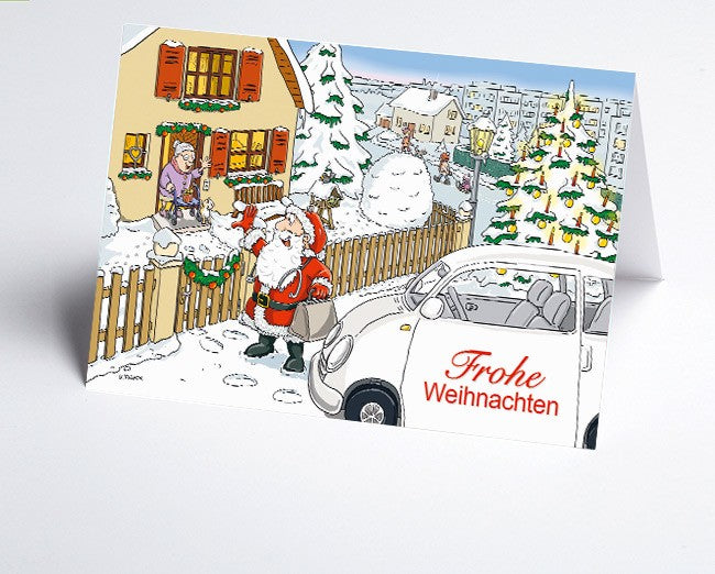 Weihnachtskarte Branche ambulante Pflege und Hausarzt