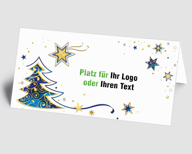 Weihnachtskarte Sternenzauber