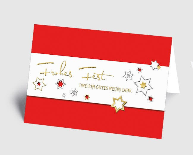 Weihnachtskarte Sternenzauber