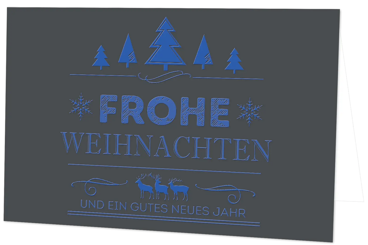 Weihnachtskarte Vintage Line: Frohe Weihnachten