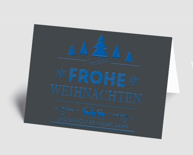 Weihnachtskarte Vintage Line: Frohe Weihnachten