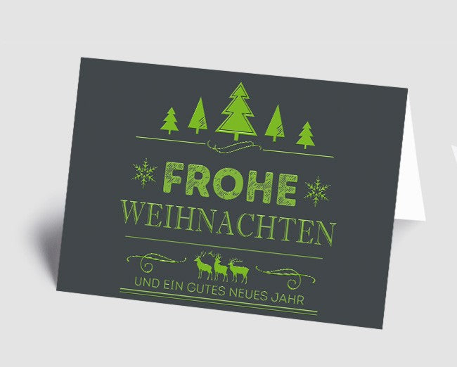 Weihnachtskarte Vintage Line: Frohe Weihnachten