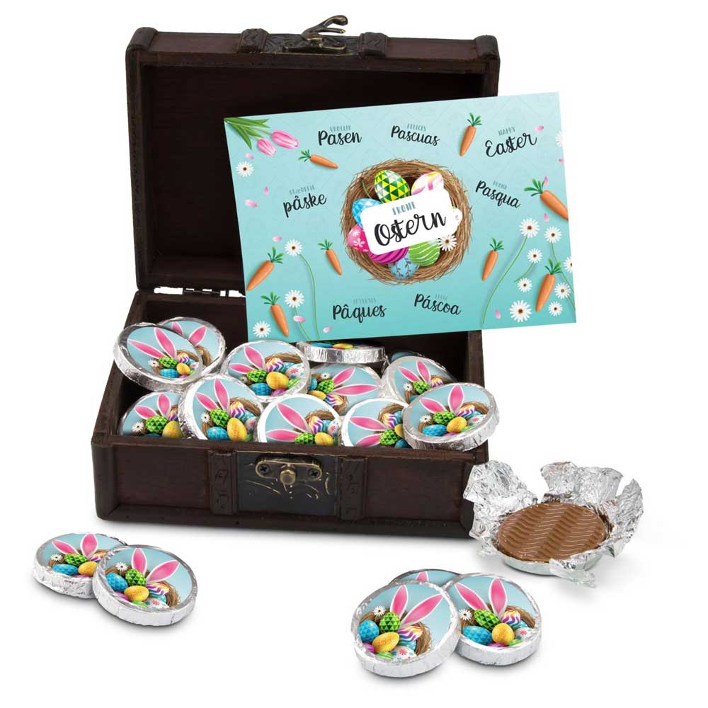 Osterschatz mit 24 Vollmilch-Dublonen