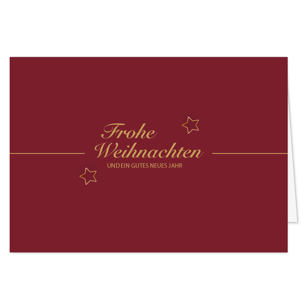 Weihnachtskarte Sternenzauber