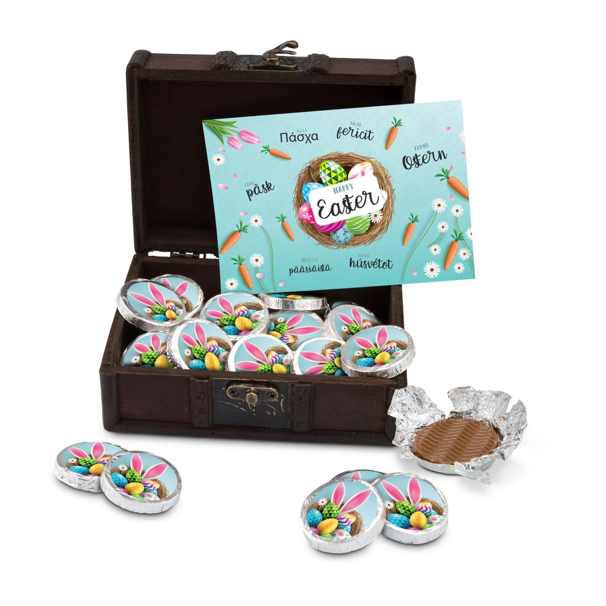 Osterschatz mit 24 Vollmilch-Dublonen