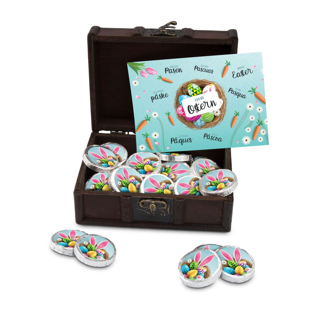 Osterschatz mit 24 Vollmilch-Dublonen