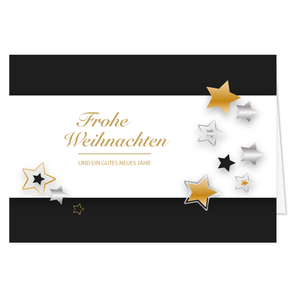 Weihnachtskarte Sternenzauber