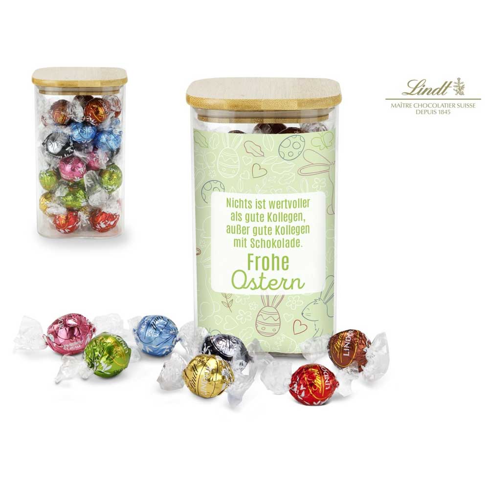 Lindor Team-Glas Frohe Ostern