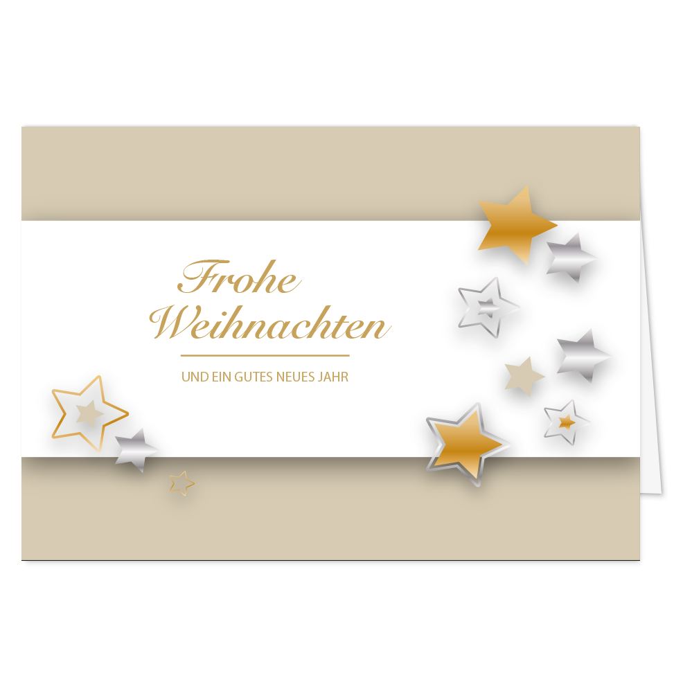Weihnachtskarte Sternenzauber