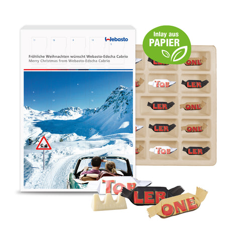 Toblerone Werbeartikel Adventskalender mit Firmen Logo