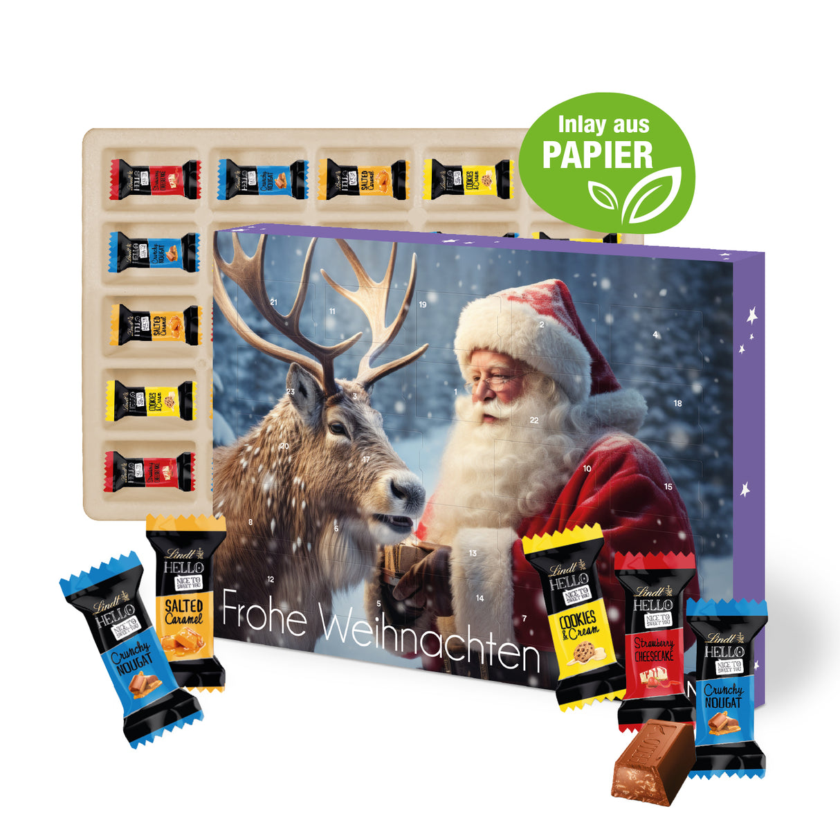 Lindt Hello Werbeartikel Adventskalender mit Firmen Logo