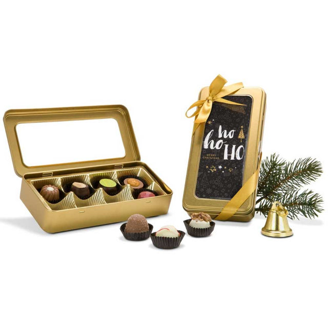 Werbeartikel: Weihnachtsgeschenk Mitarbeiter - Golddose Frohe Weihnachten