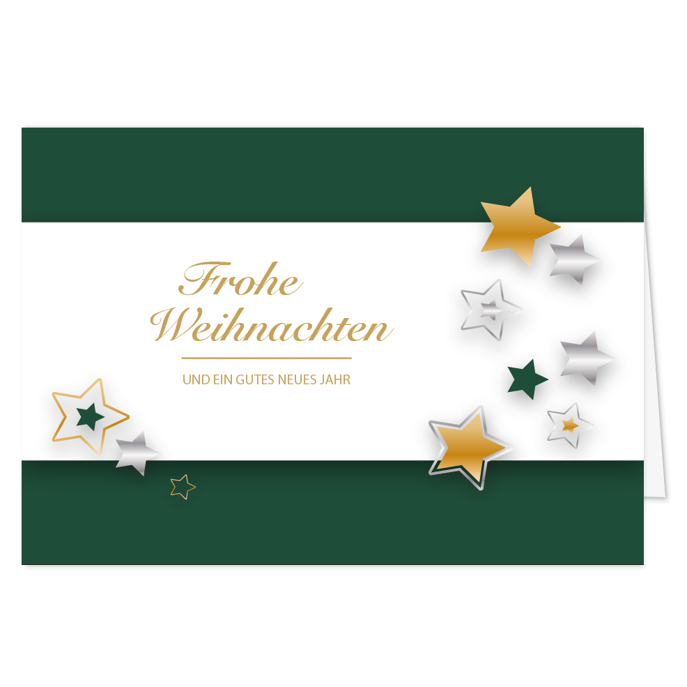 Weihnachtskarte Sternenzauber