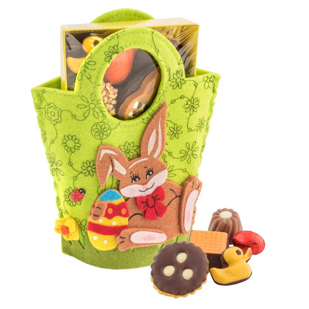 Filztasche Hase, Ostergebäckmischung