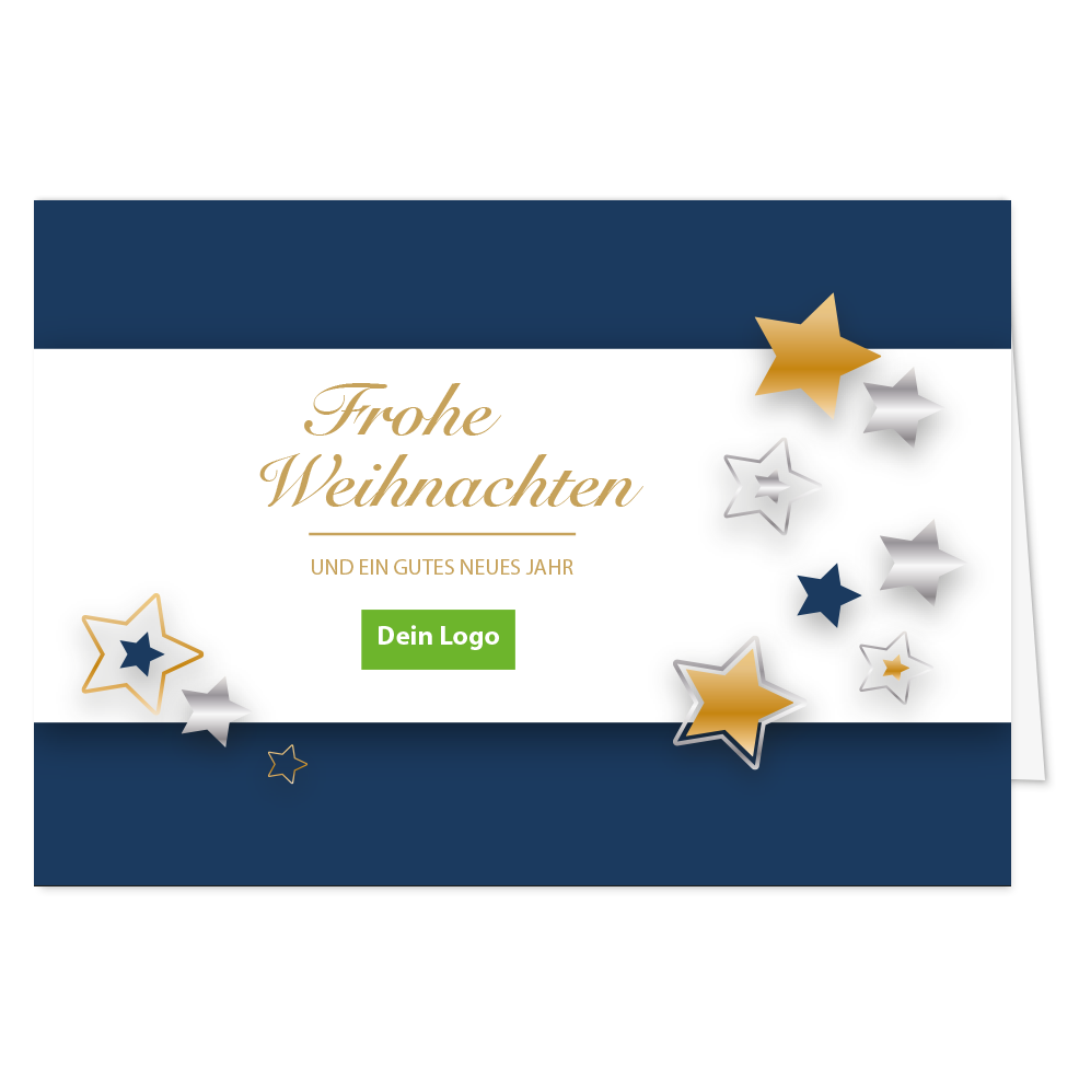 Weihnachtskarte Sternenzauber