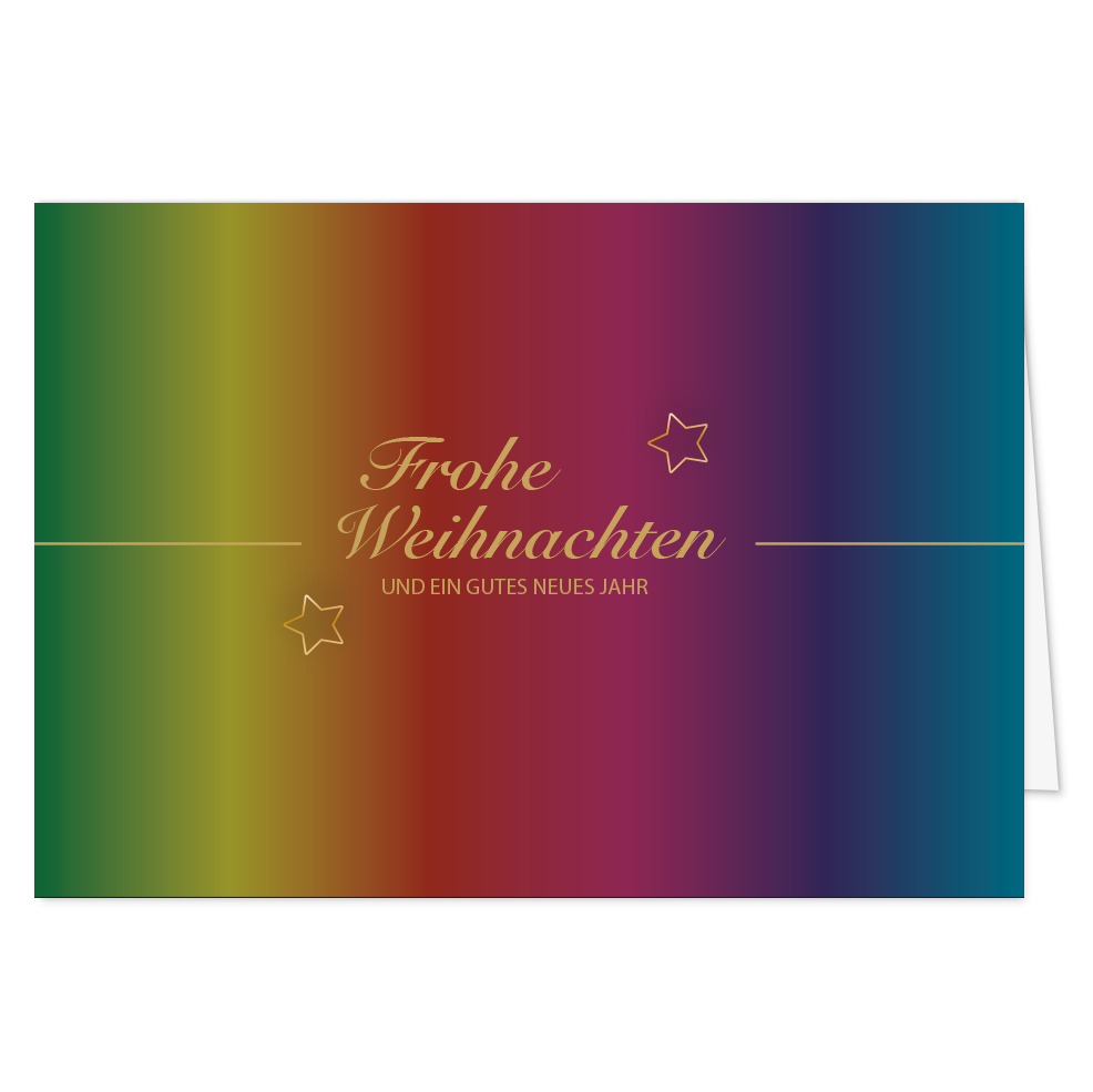 Weihnachtskarte Sternenzauber