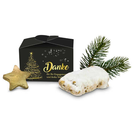 Weihnachtsgeschenk Mitarbeiter - Mini-Stollen Danke
