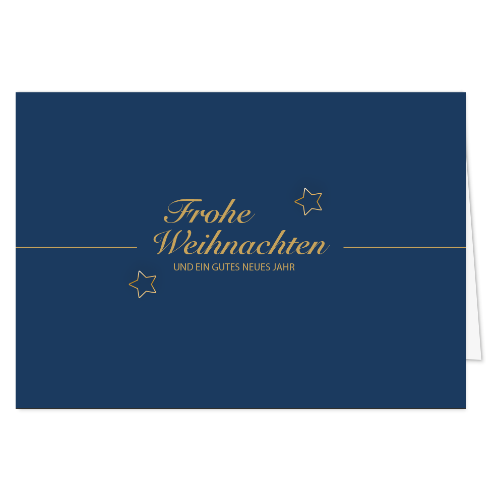 Weihnachtskarte Sternenzauber