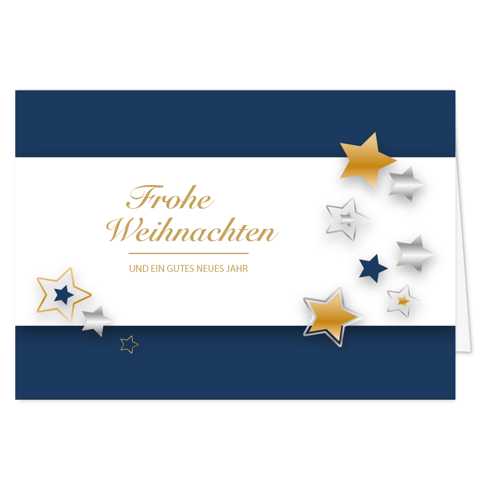 Weihnachtskarte Sternenzauber