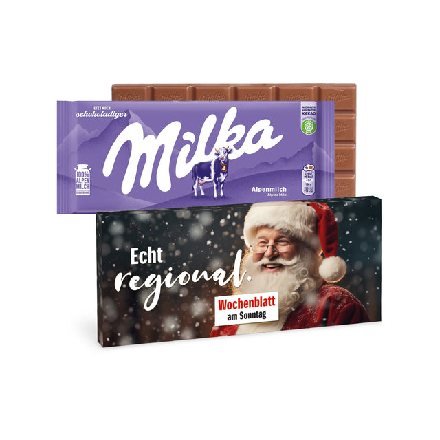 Süßes Werbegeschenk - Milka Schokoladentafel