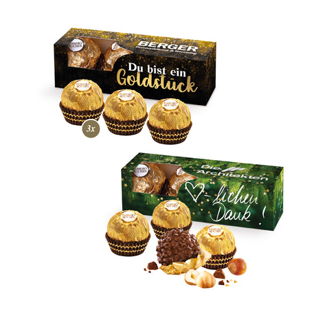 Werbeartikel: Lindor / Ferrero Rocher - Präsent, 3er - kleines Kundengeschenk