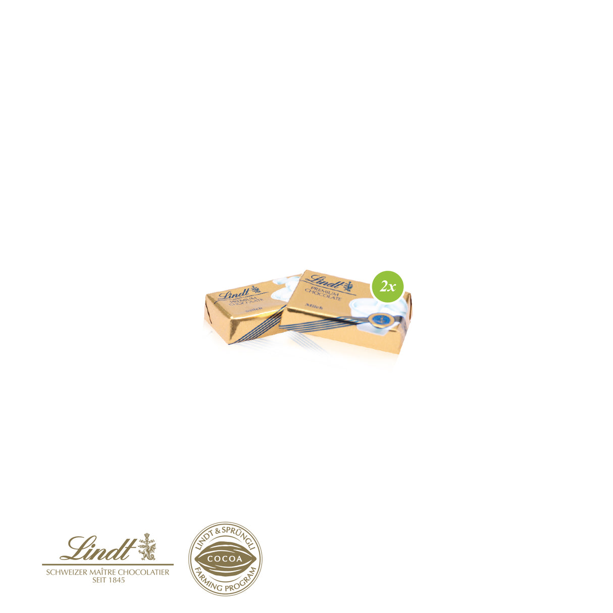 Lindt Schokotäfelchen, 2er