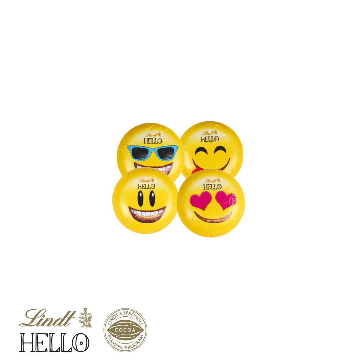 Werbe-Klappkarte mit Lindt Mini Emoti