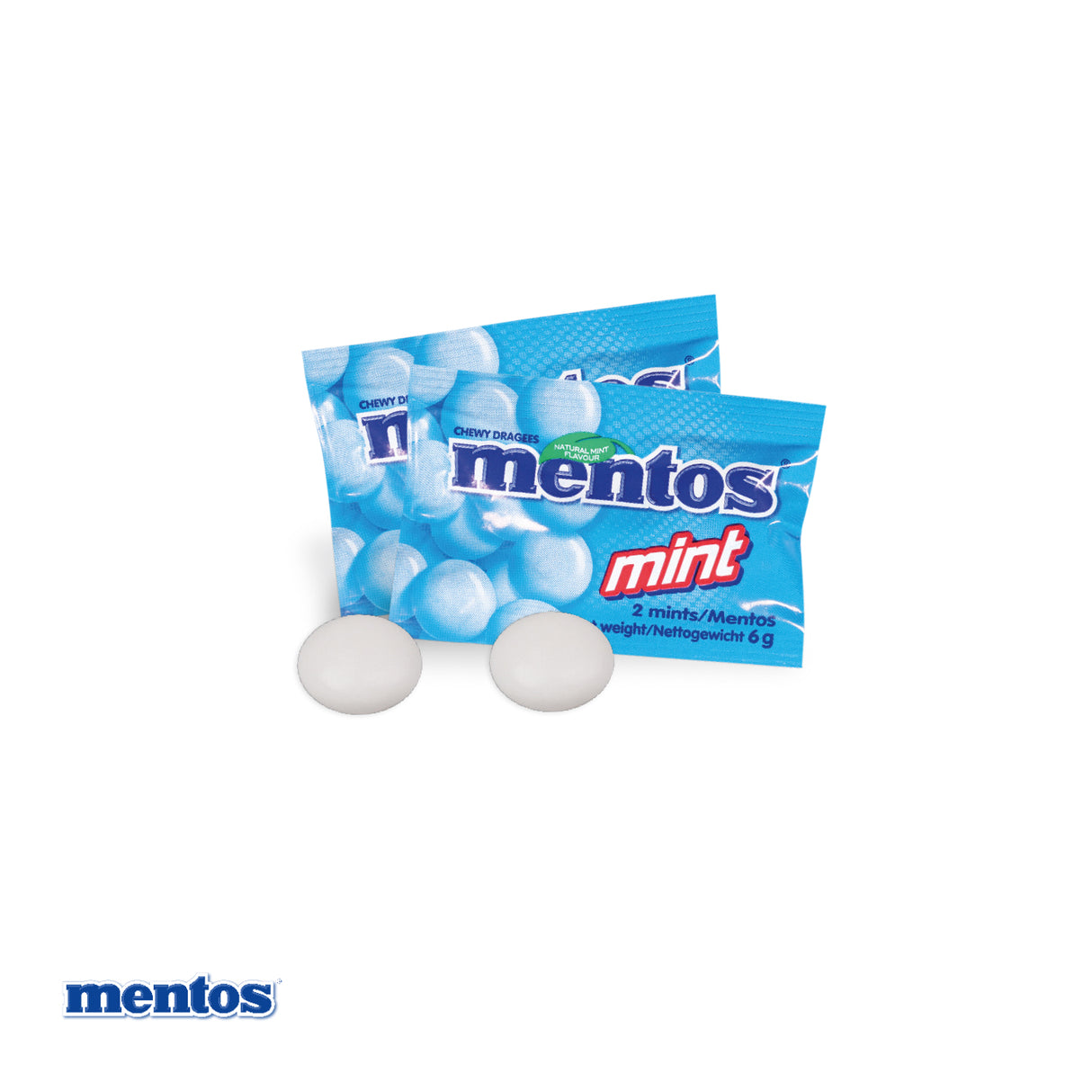 Werbe-Klappkarte mit Mentos Mint