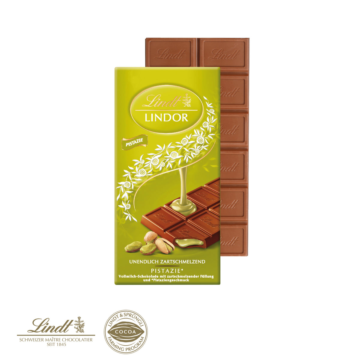 Premium Schokolade von Lindt Lindor Pistazie