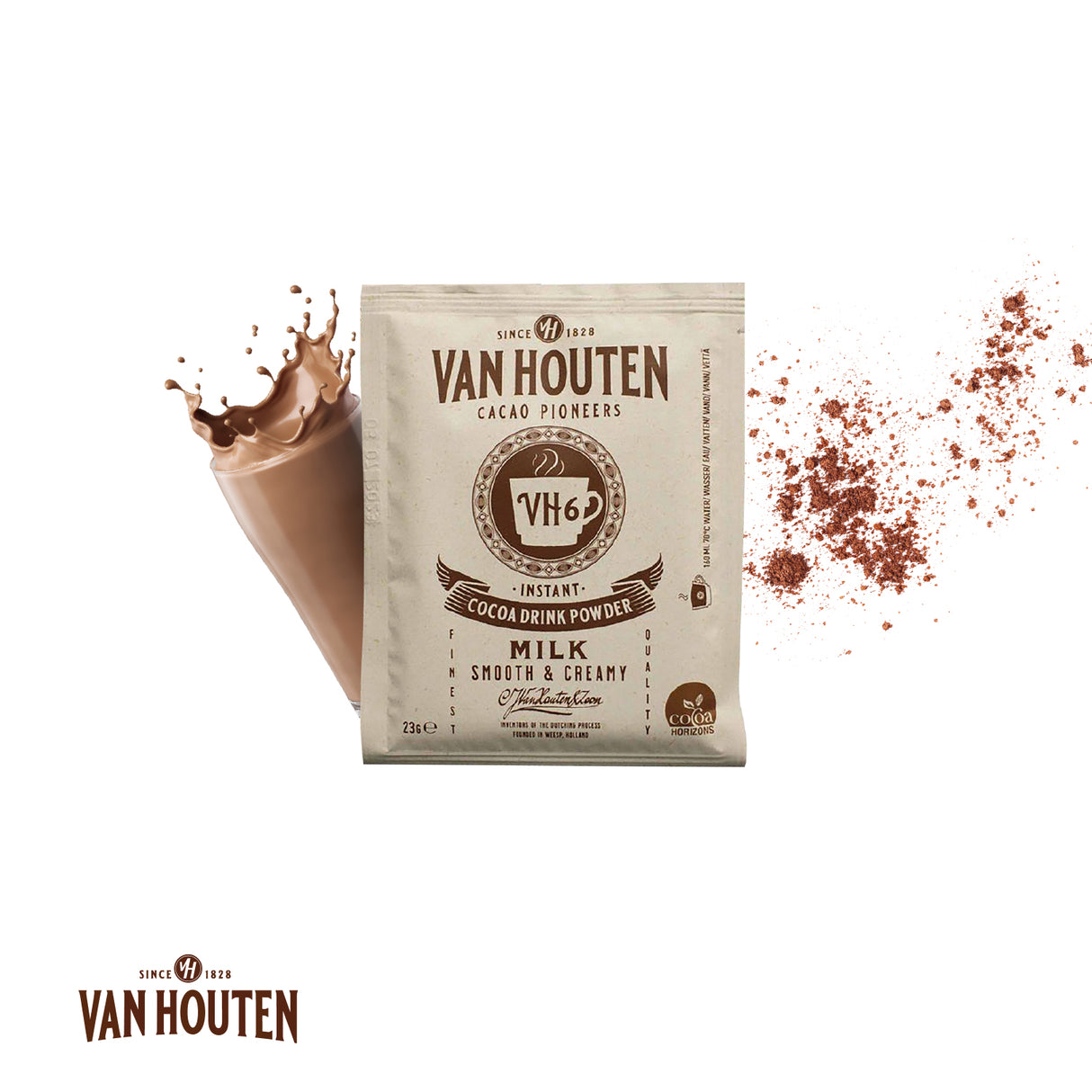 Werbe-Klappkarte mit Kakao Drink