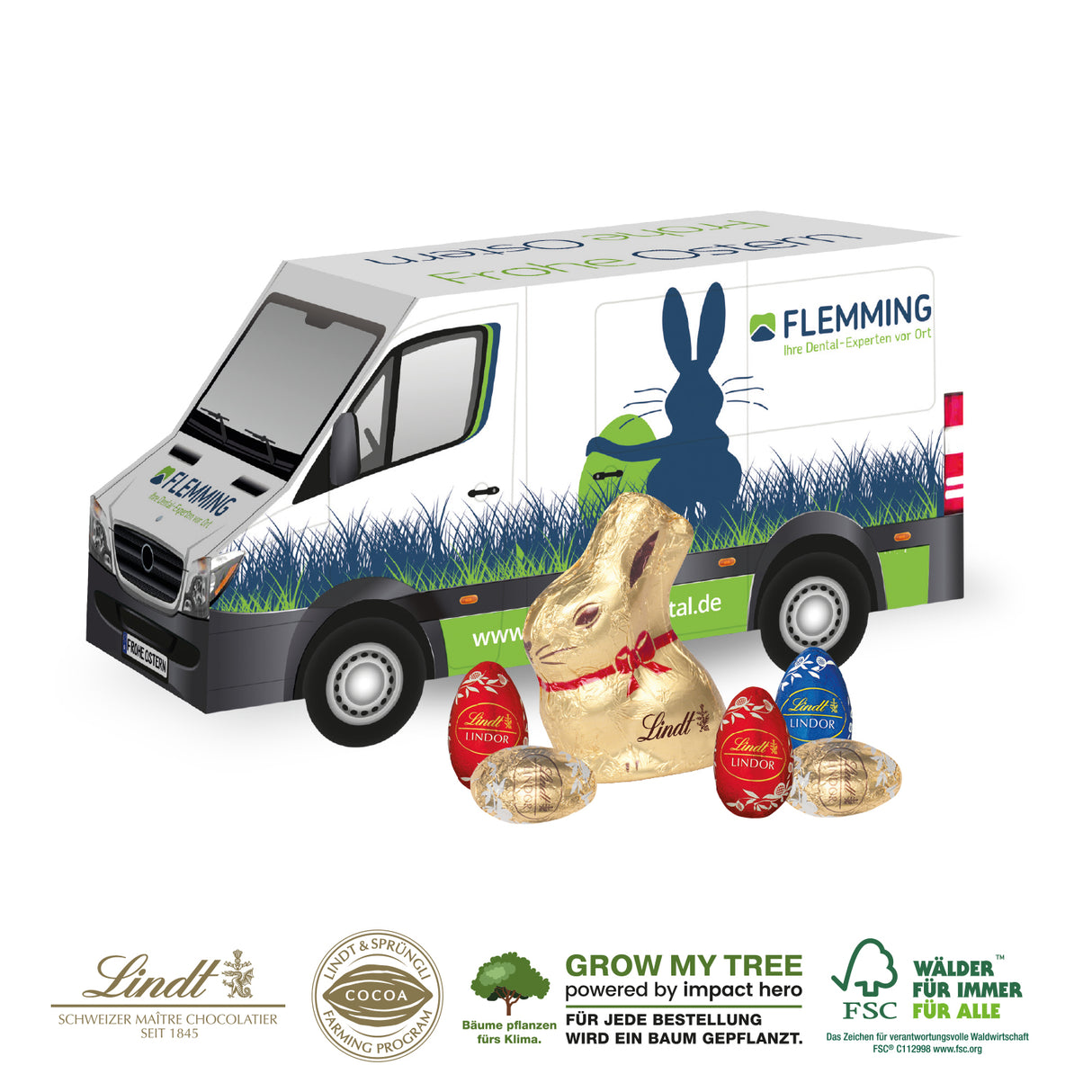 3D Präsent Transporter Ostern Lindt
