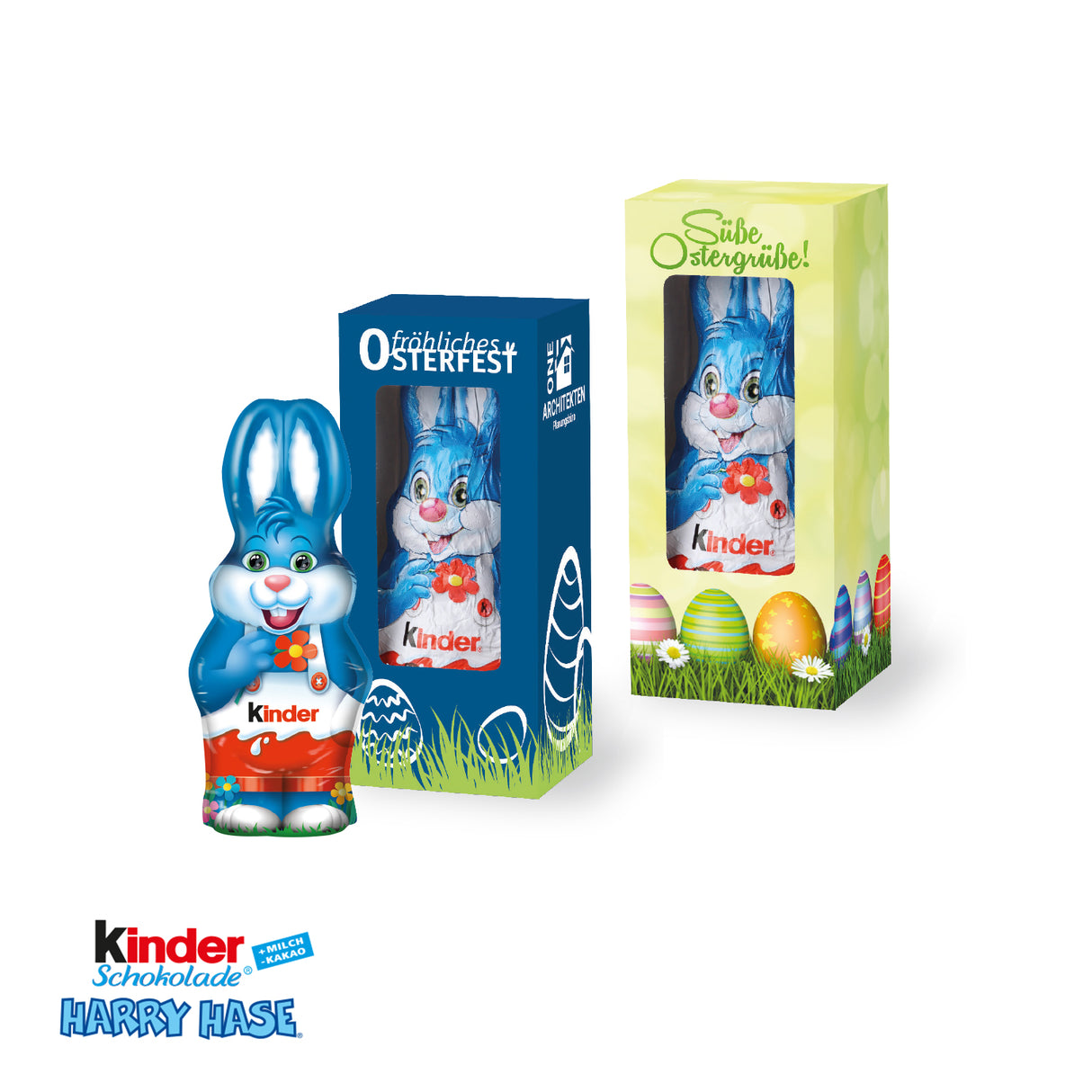 Kinder Schokolade „Harry Hase” in der Werbebox