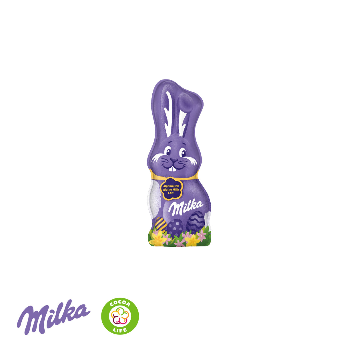 Milka Schmunzelhase in der Werbebox, 15 g
