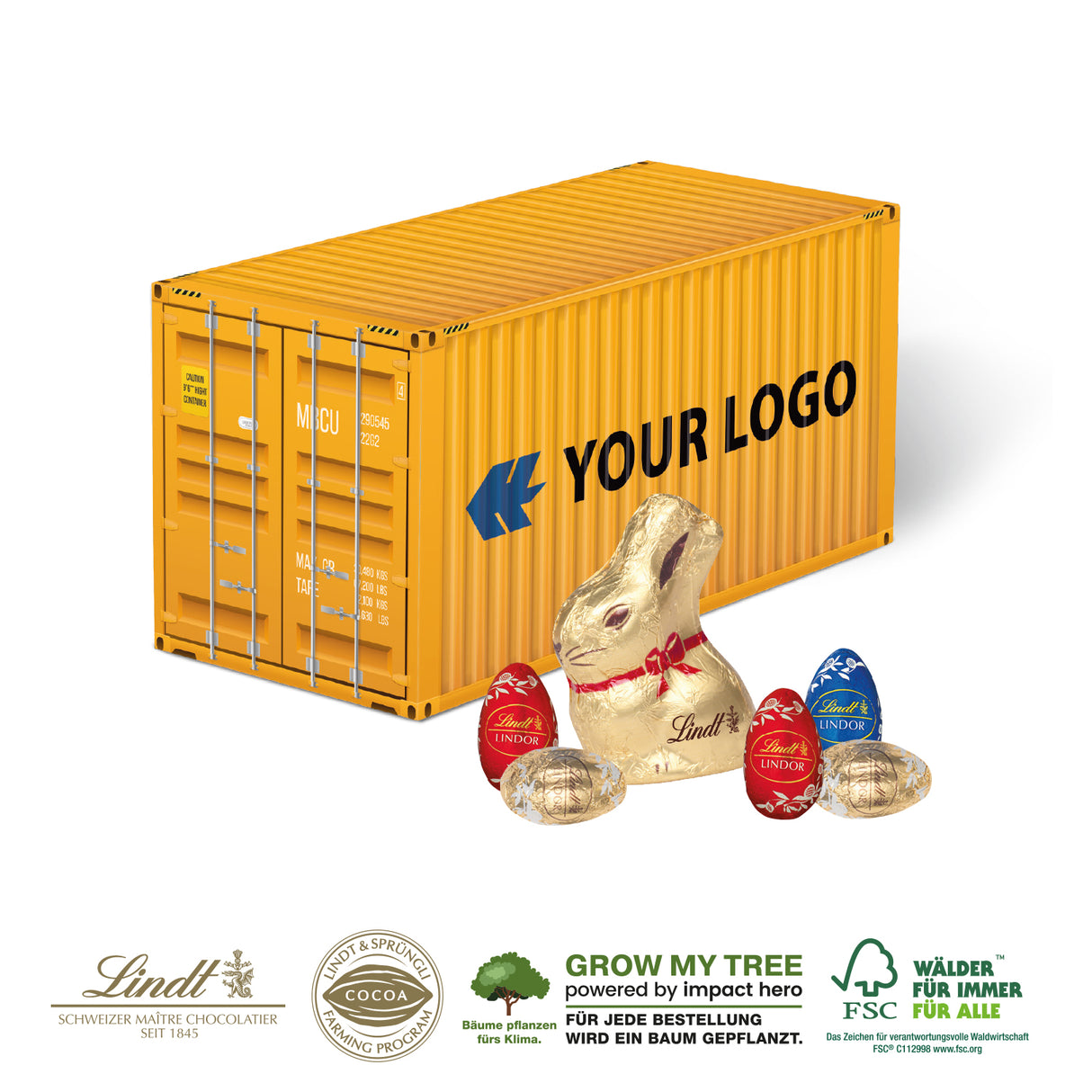 3D Präsent Container Ostern Lindt