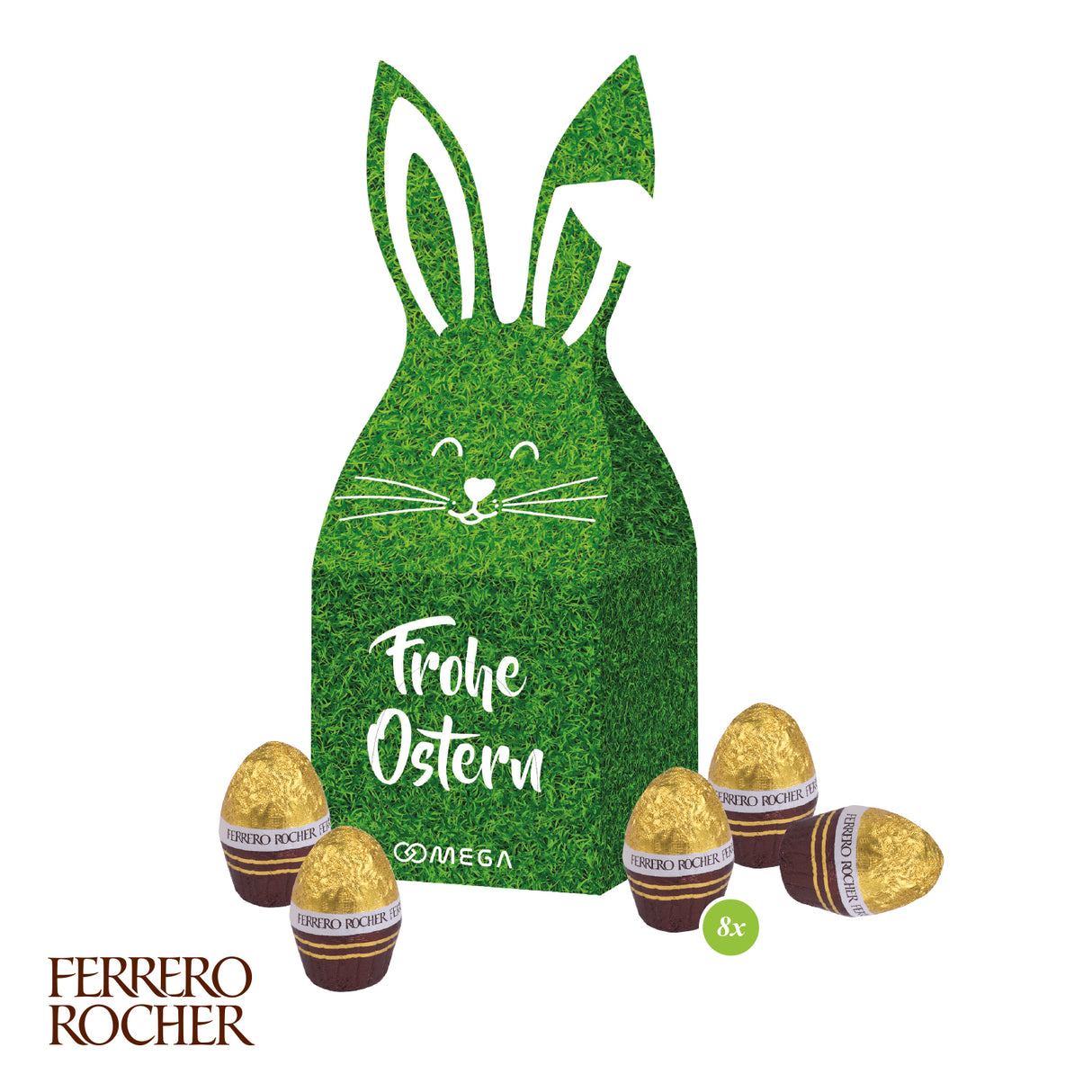 3D Präsent Häschen mit süßer Füllung Ferrero Rocher