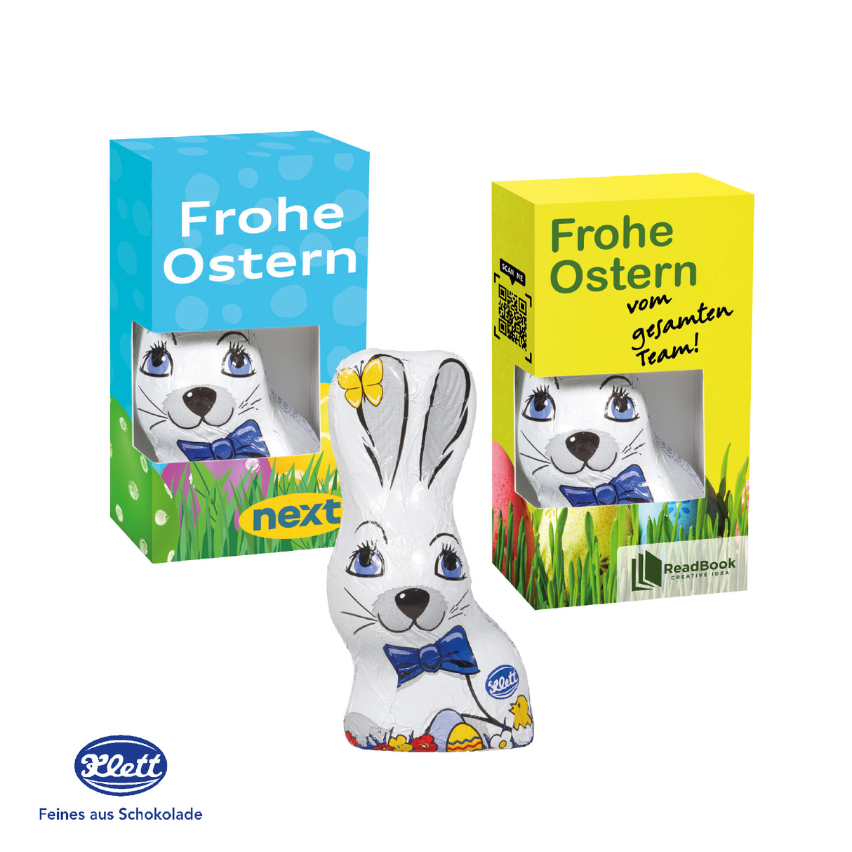 Osterhase von Klett, 40 g - Ostergeschenk Mitarbeiter