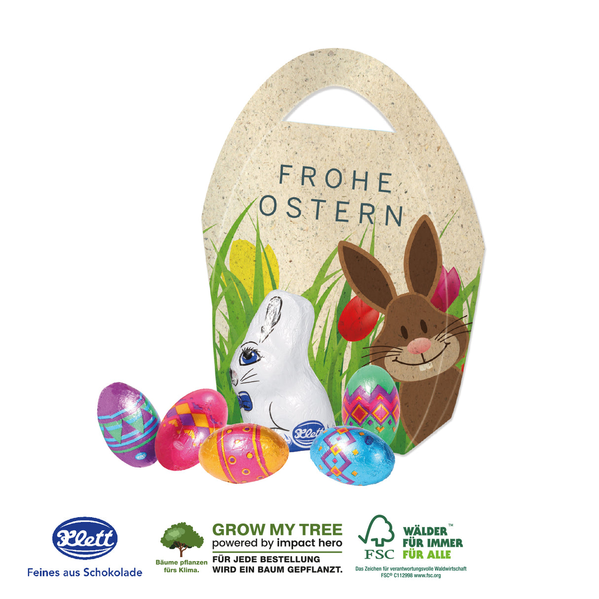 Premium Osterei mit feiner Schokolade Klett