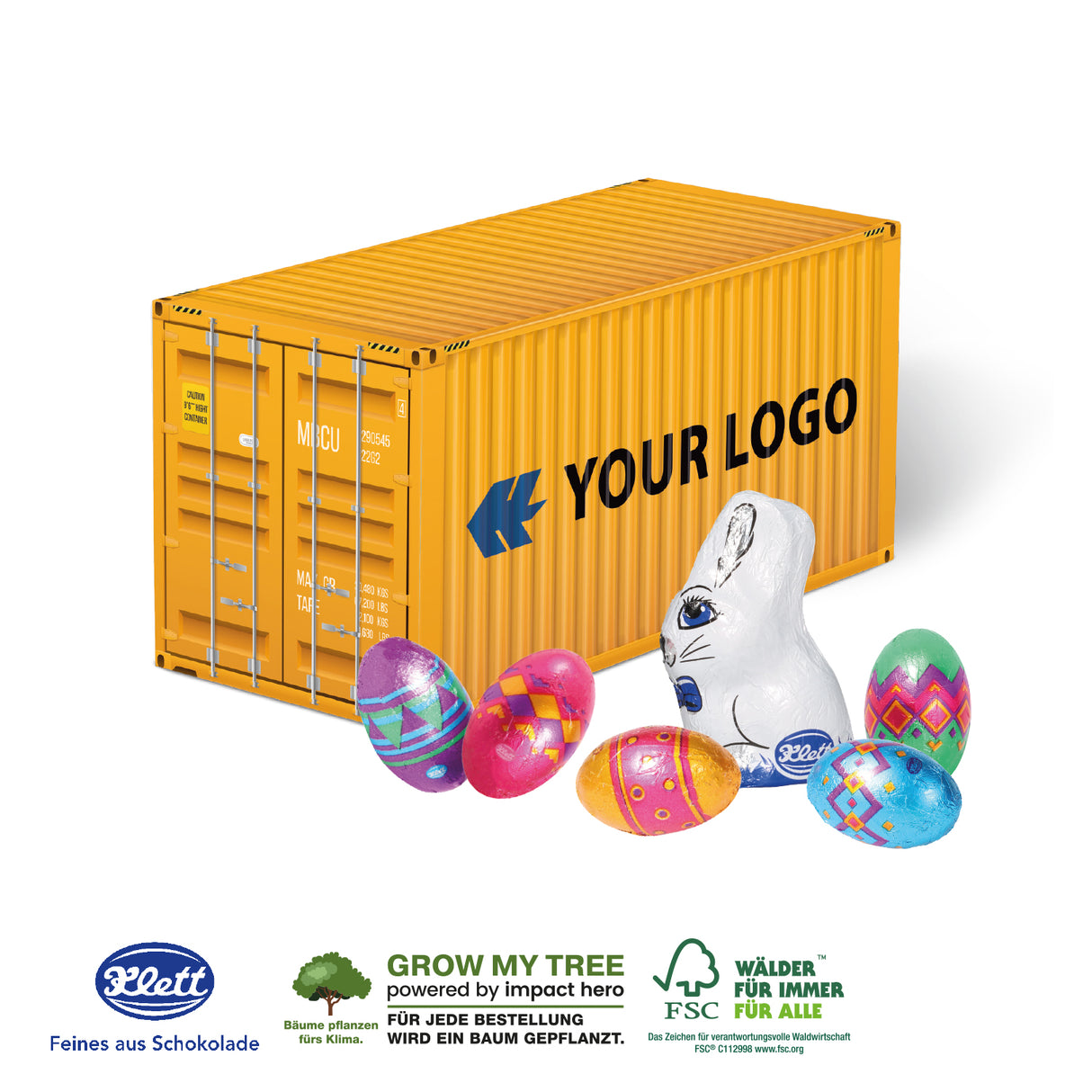 3D Präsent Container Ostern Klett