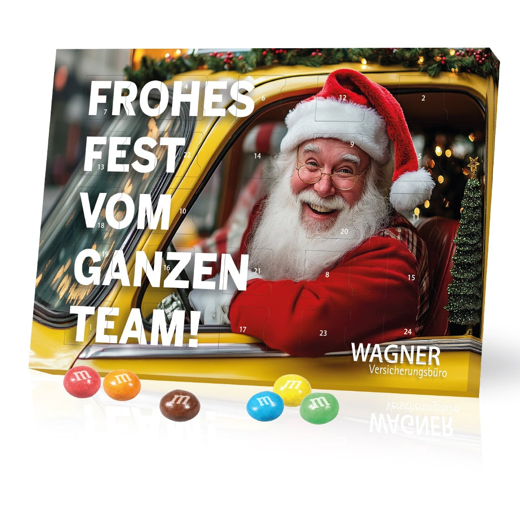 Tisch-Adventskalender mit M&M® Knusperkugeln