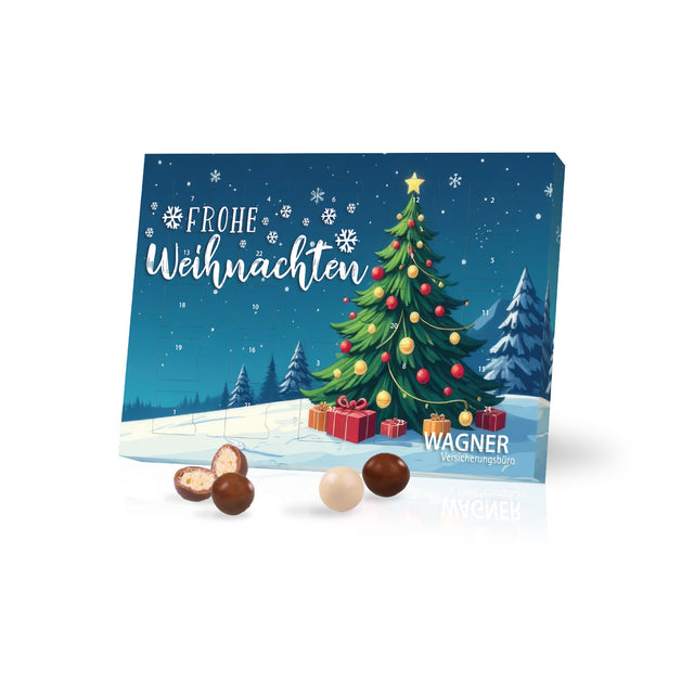 Werbeartikel Adventskalender mit Firmen Logo