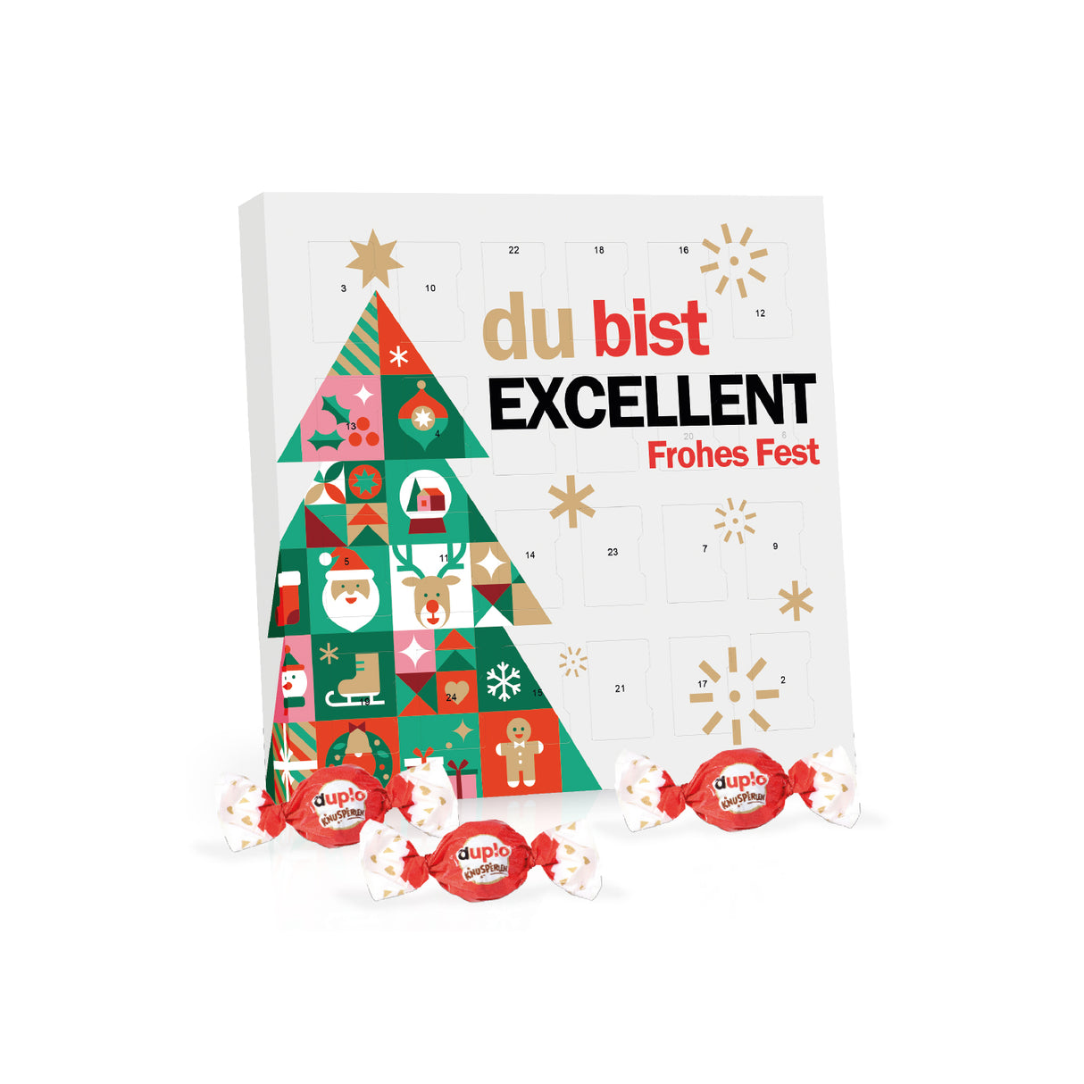 Duplo Werbeartikel Adventskalender mit Firmen Logo